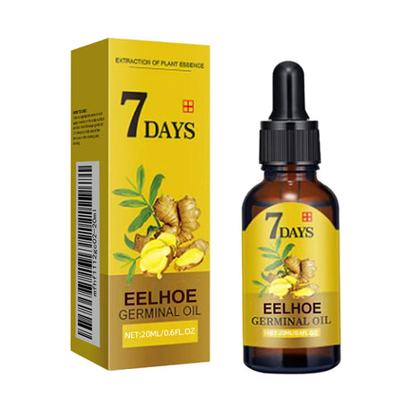 EELHOE 20ml Ginger Hair Growth Oil Strengthening Scalp Nourishing Hair Roots Anti Loss Fuller Care Hairs Essence for Women Men