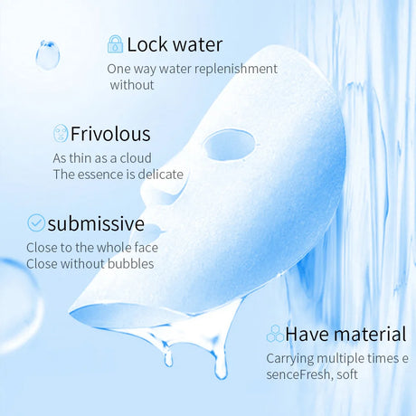 20pcs/5pcs Centella Collagen Face Mask VC Moisturizing Refreshing Sheet Masks Hyaluronic Acid Facial Mask Skin Care Products