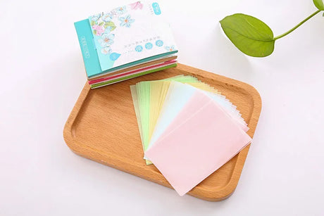 100Pcs Face Oil Blotting Paper Protable Face Wipes Facial Cleanser Oil Control Oil-absorbing Sheets Blotting Tissue Makeup Tools