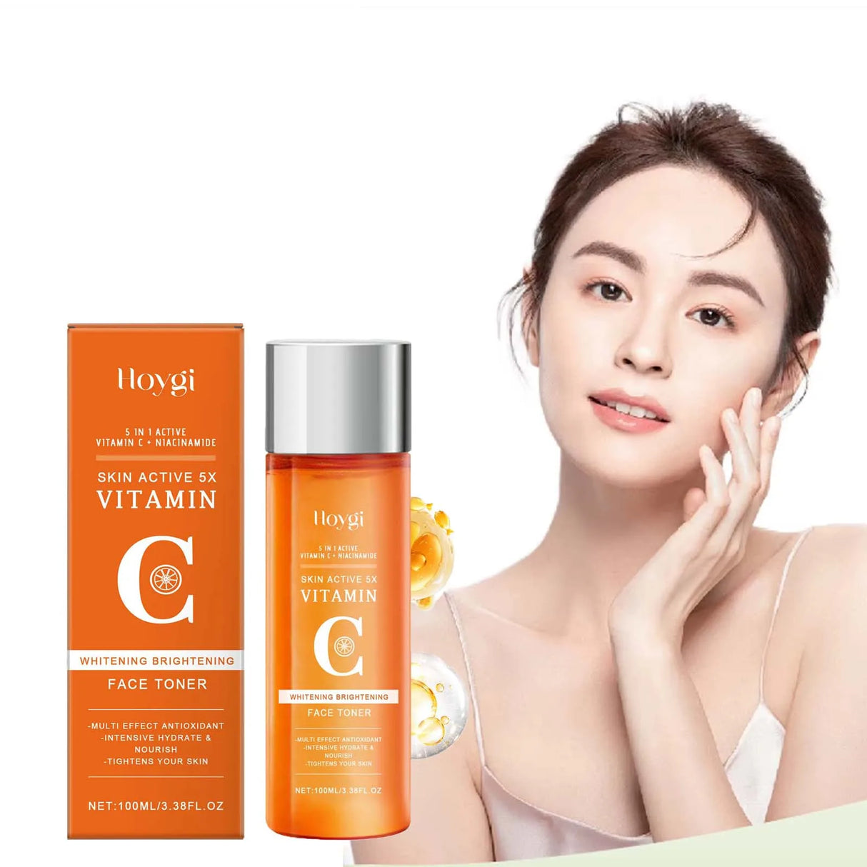 Vitamin C Hydrating Toner Moisturizing Brightening Refreshing Antioxidant Facial Essence Shrink Pores Smoothing Face Skin Care