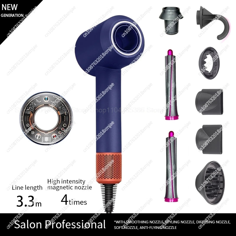 Professinal Leafless For Dyson Hair Dryer Negative Ion Quick Dry Home Powerful Hair Constant Flyaway Attachment Anion Electric