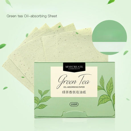 100Pcs Face Oil Blotting Paper Protable Face Wipes Facial Cleanser Oil Control Oil-absorbing Sheets Blotting Tissue Makeup Tools