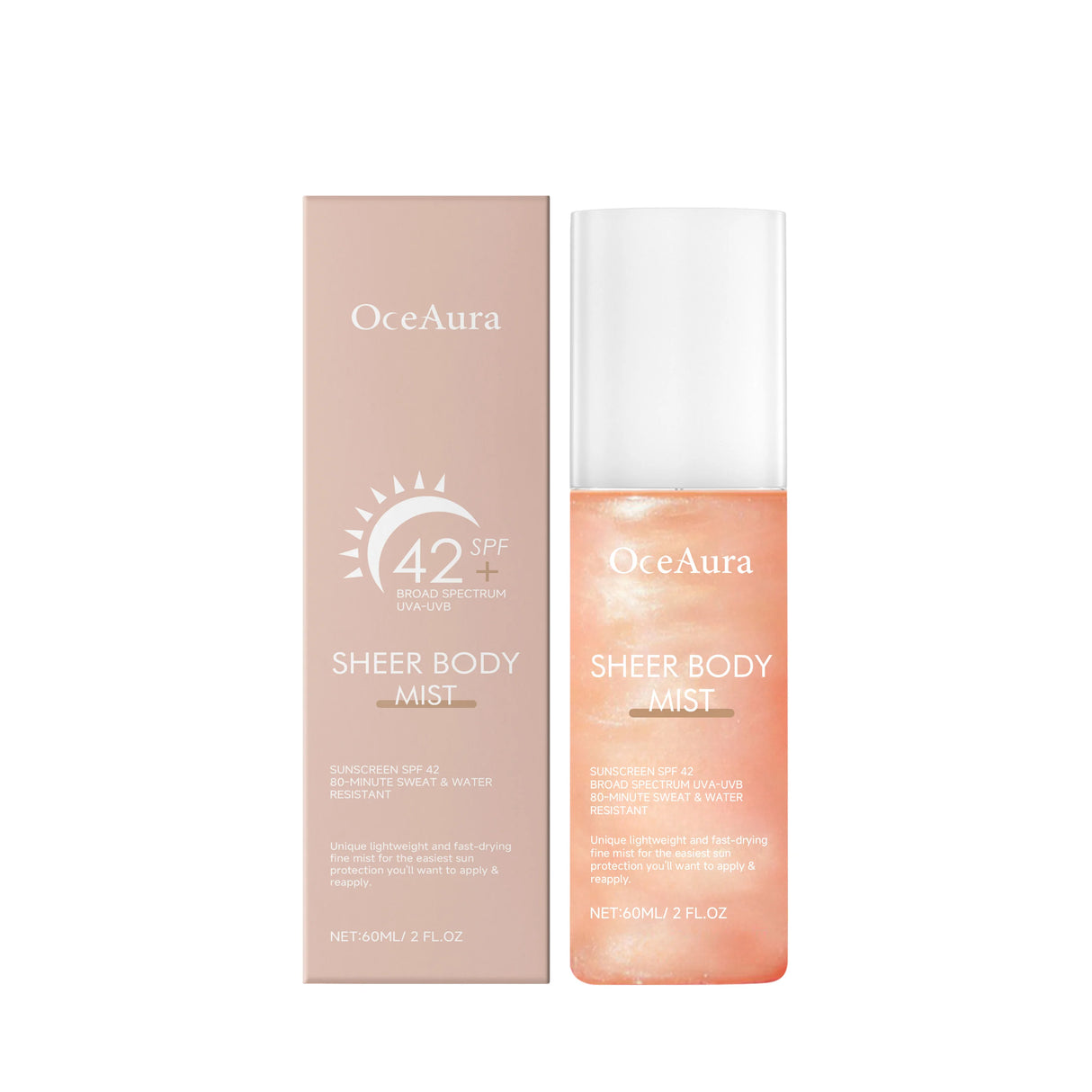 Refreshing Sunscreen Spray Body Sun Block Isolation Mist Long Lasting UV Protector Summer Outdoor Brightening Moisturizer Serum