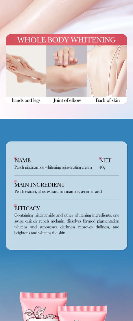 Remove Melanin Nicotinamide Brightening Cream For Dark Skin Effective Lighten Thigh Inner Bleach Private Parts Brighten Cream
