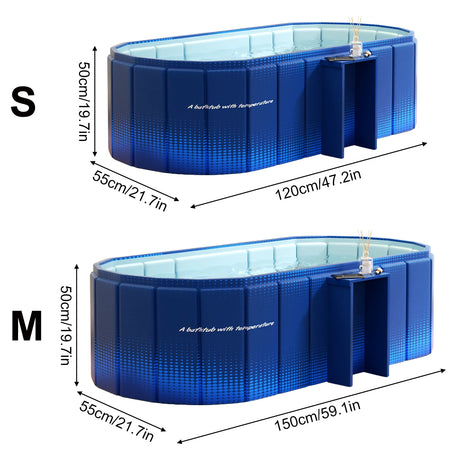 1PC Insulated Ice Bath , Cold Plunge Tub, No Inflation Install Needed, Shower-Compatible for Indoor & Outdoor Use