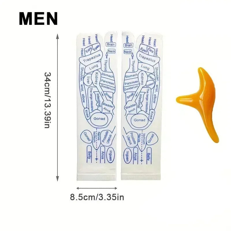 Physiotherapy Foot Care Massage Relieve Tired Feet Sock Acupressure Foot Massager Reflexology Socks Foot Acupoint Massage Tool
