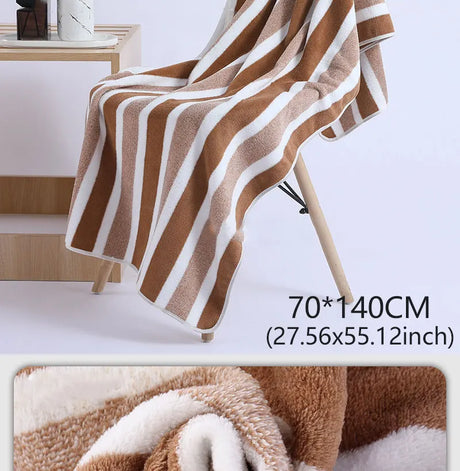 Striped Pattern Towel New Home Soft and Comfortable Bath Towels for Men and Women, Quick Drying Absorbent Towels For Bathroom