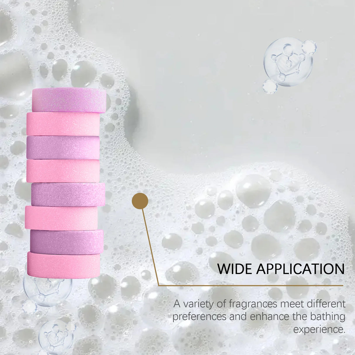 Rose Lavender Aromatherapy Shower Steamers Tablets Home Spa Relax Body Mental Relaxation Bath Products Shower Steamers Tablets