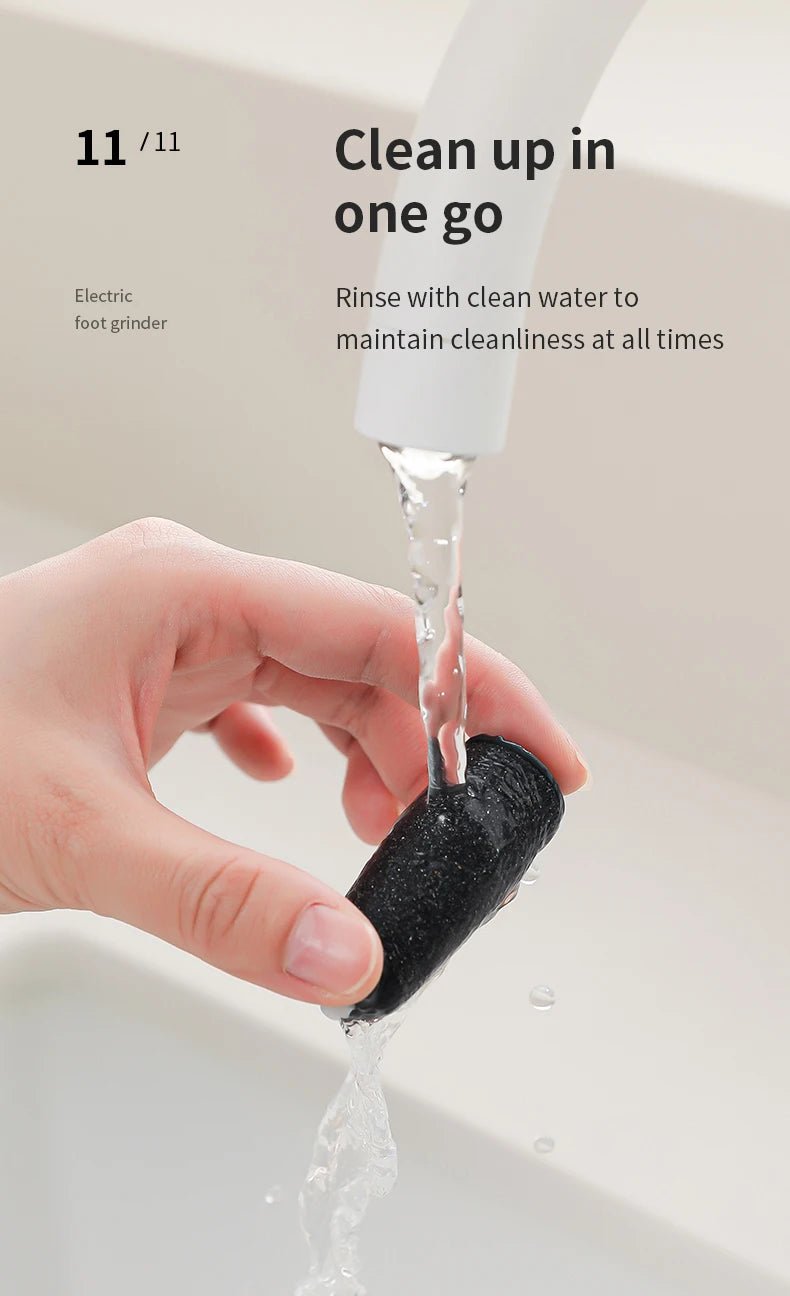 HOMEFISH Electric Foot Grinder Automatic Foot Callus Rubbing Pedicure Dead Skin Callus Remover for Foot Beauty Machine