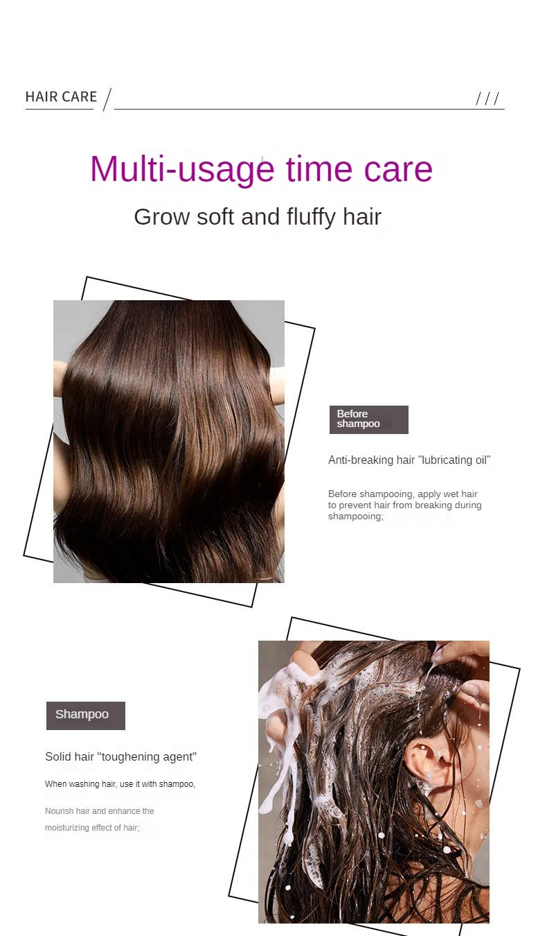 Hair Styling Serum for Frizzy & Dry Hair Rose Essence Oil Capsules Leave-in Anti Frizz Conditioner Repairs Dry, Damaged Hair