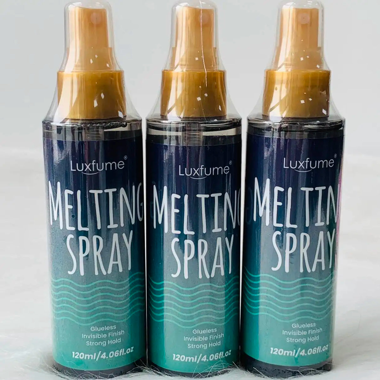 120ML Melting Spray For Lace Wigs Lace Melting And Holding Mousse Finishing Lace Hold With Tint Spray For Lace Wigs