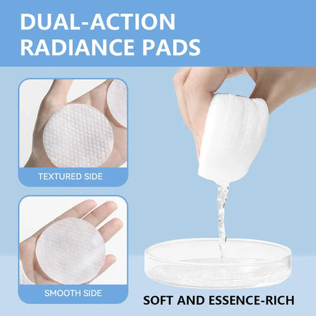 Gentle Hyaluronic Acid Makeup Remover Cotton Pads 70Pcs Pre Moistened Damp Wipes Remove Impurities Waterproof Makeup