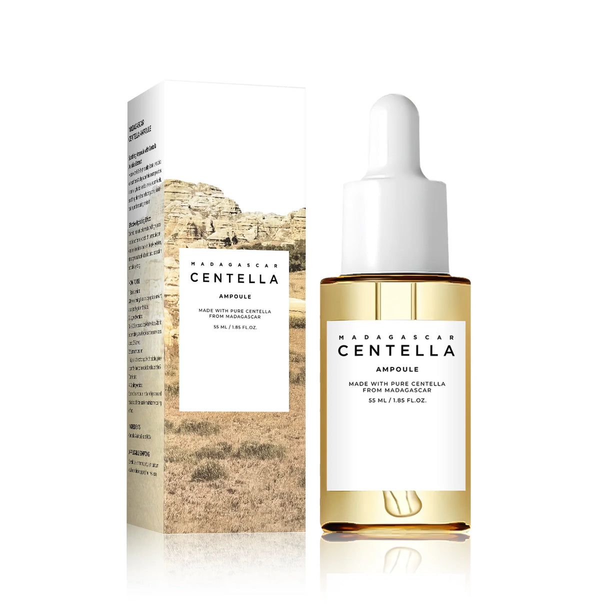 Centella Asiatica Soothing Serum 55ml - Madagascar Formula Calms Sensitive Skin, Supports Acne Care & Deeply Moisturizes.