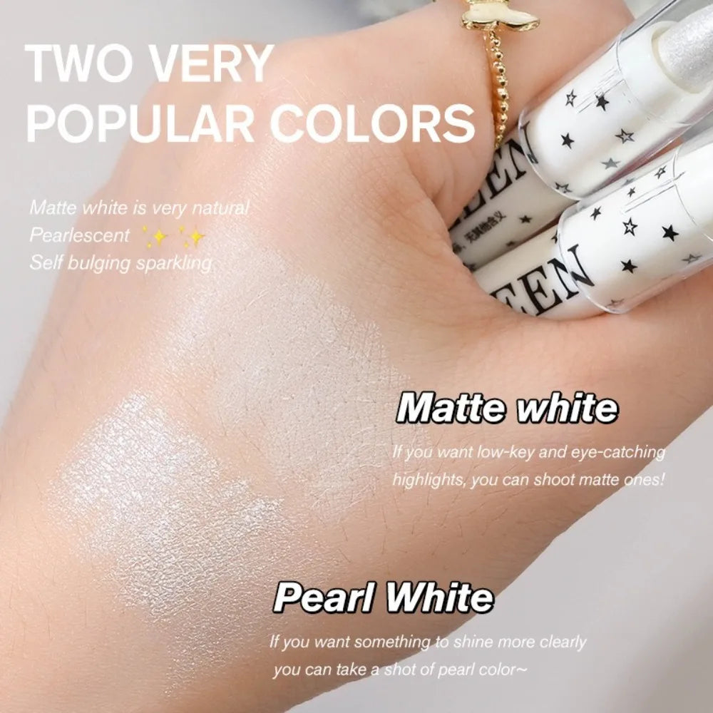 Glitter Eyeshadow High Gloss Pen Matte Diamond Highlighter Pen Waterproof Brighten Silkworm Makeup Pencil Shiny Eyelids Cosmetic