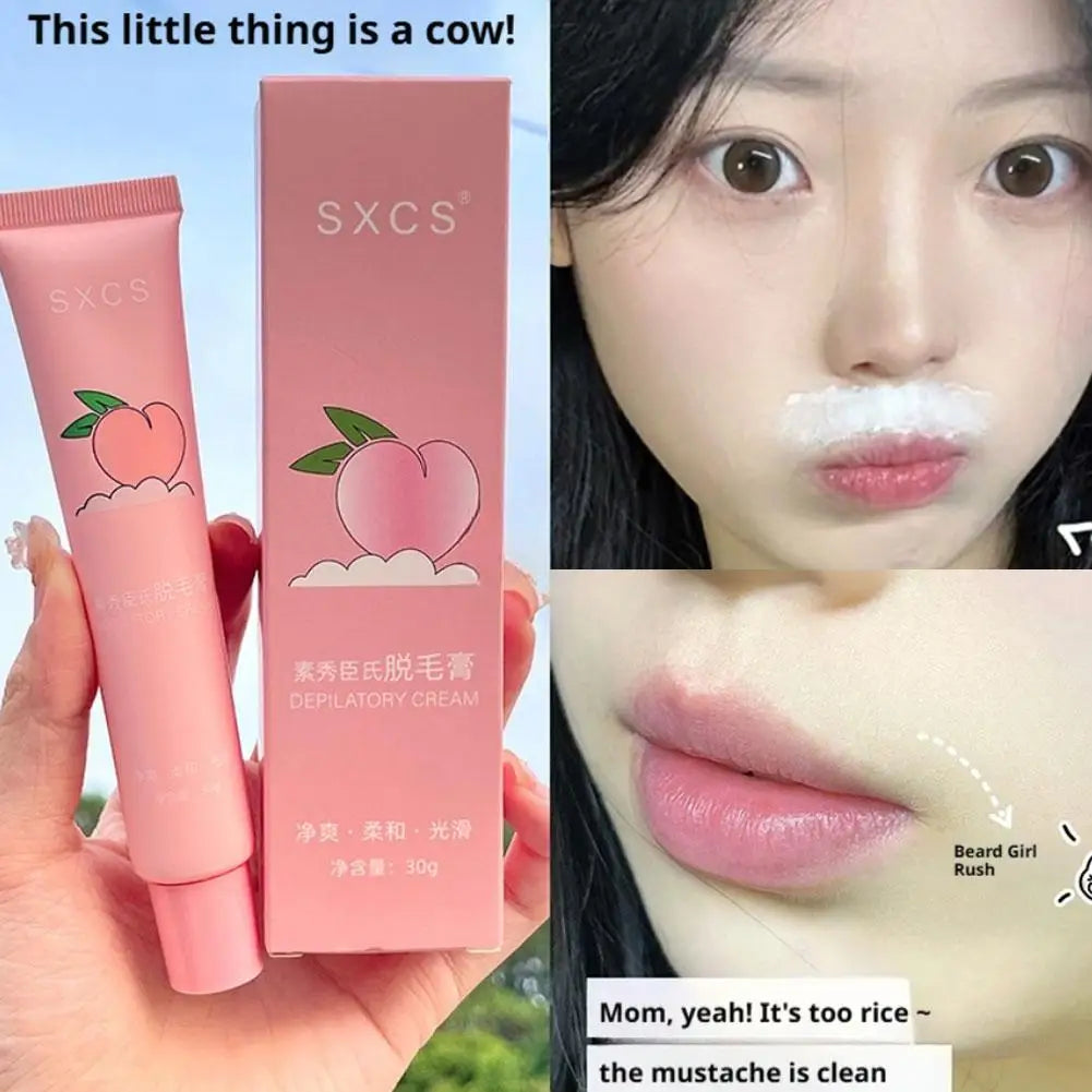 Honey peach Hair removal cream Hair Growth Inhibitor Gentle Fast Painless Hair removal for Arm Armpit Legs Intimate Areas