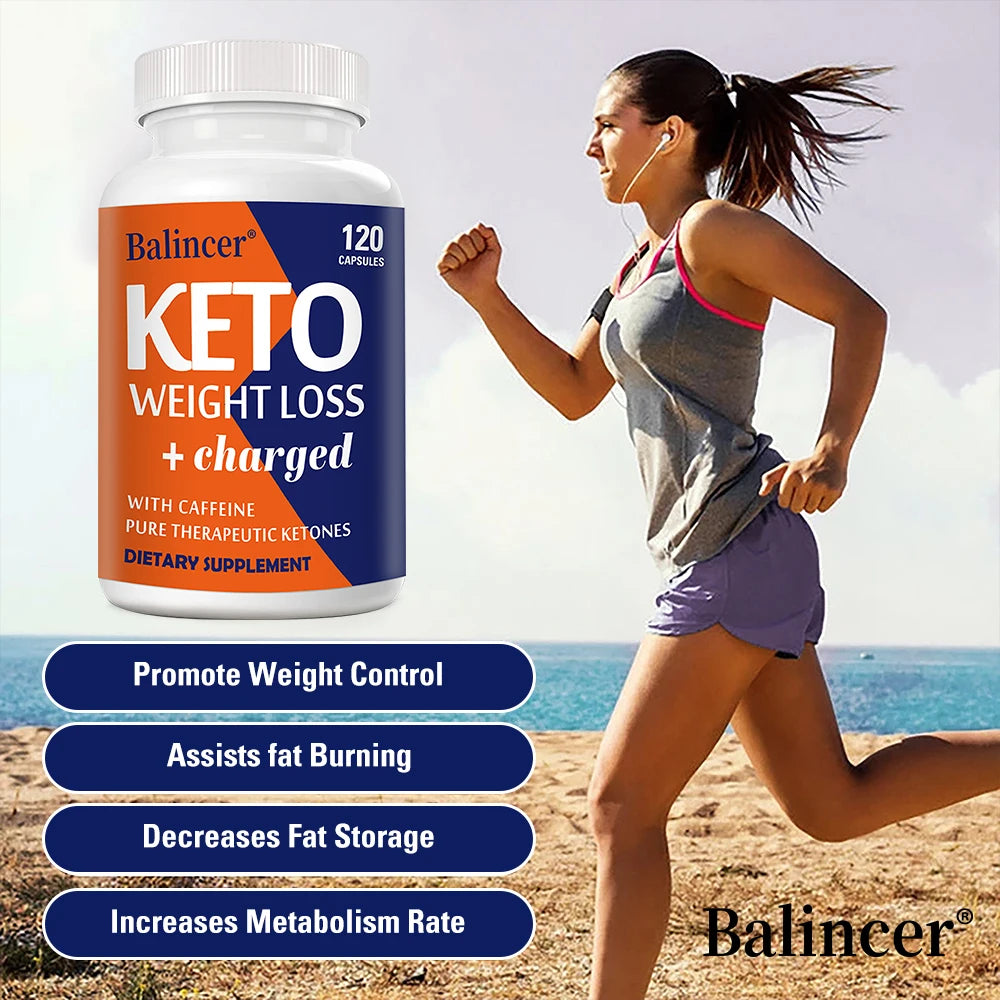Keto Capsules, Appetite Suppressant, Support Daily Metabolism, Body Management, Detox, Energy & Immune System Wellness