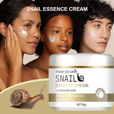 Snail Mucus Moisturizing Cream - Day and Night Cream, Containing Niacinamide, Hyaluronic Acid, and Vitamin E, Suitable for All Skin Types - Firming, Lifting, and Smoothing Skin Care, Suitable for Winter and Autumn Use