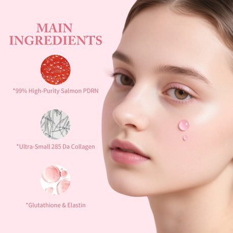 10pcs/Box PDRN Serum Moisturizing Repairs Brightens Reduces Sagging Skin Care Essence Benefits Anti Aging Facial Treatment
