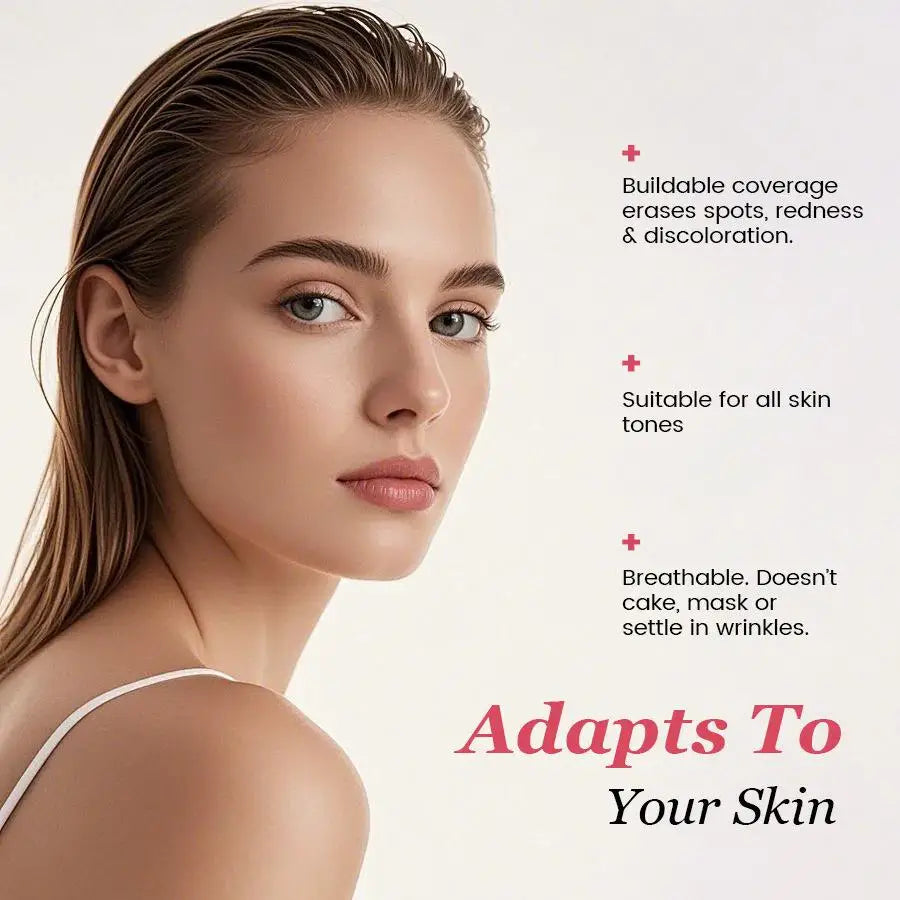 SMOOCHE SPF15 Color Changing Foundation Concealer Oil Control Skin Tone Matching Lightweight Coverage Concealing Liquid Makeup