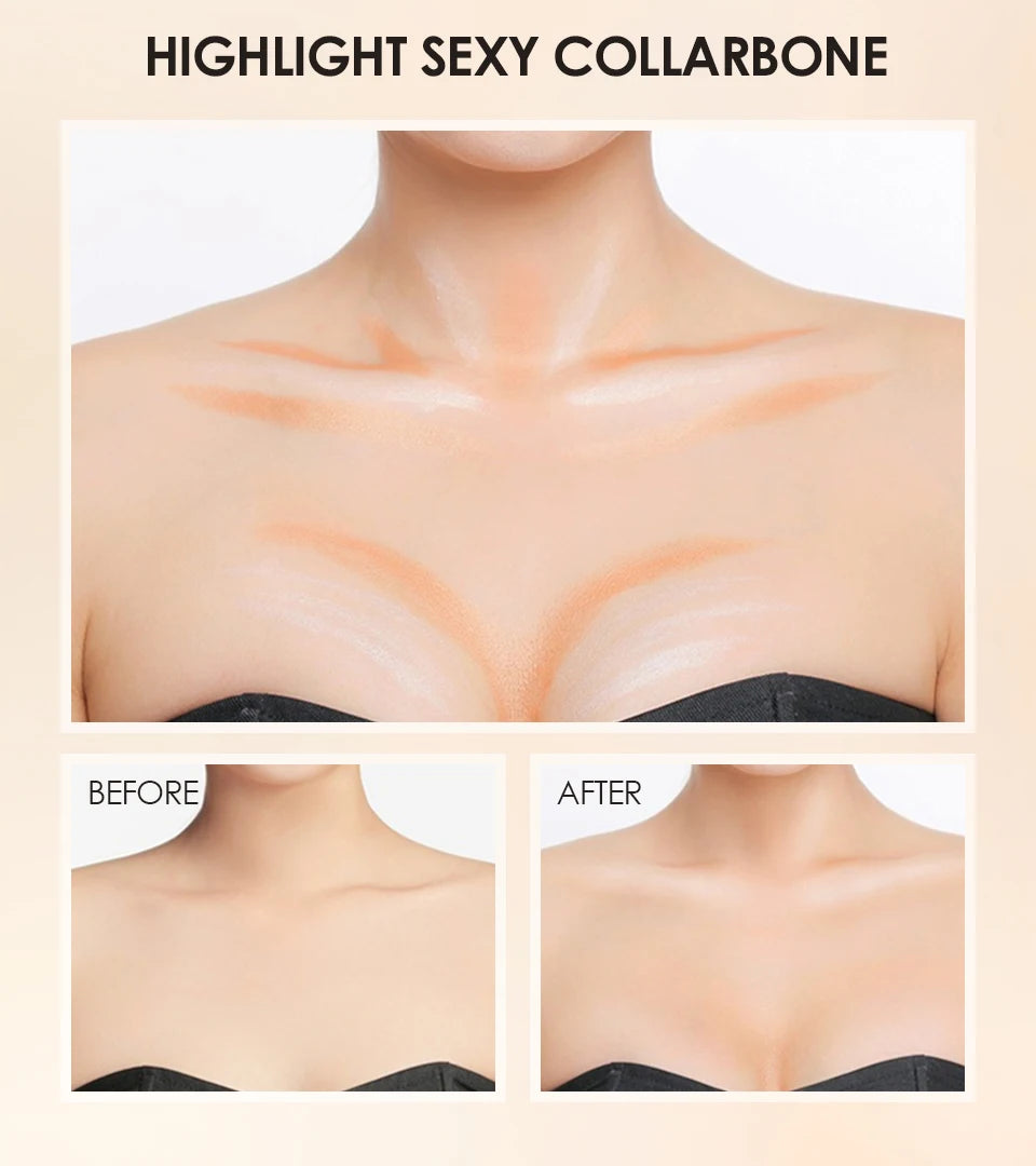 O.TWO.O Double Head Contour Concealer Stick Waterproof Matte Finish Brighten Highlighters Contouring Pen For Face Makeup