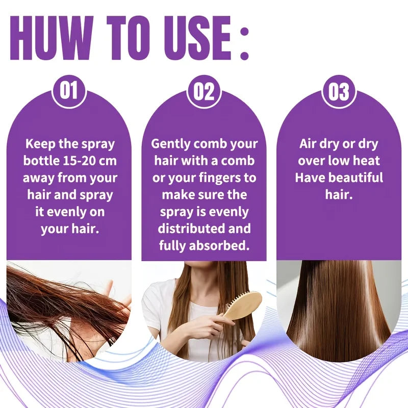 GSWP Botox Keratin Treatment Hair Spray, moisturizes and strengthens hair, reduces tangles, split ends, no need towash.100/200ml