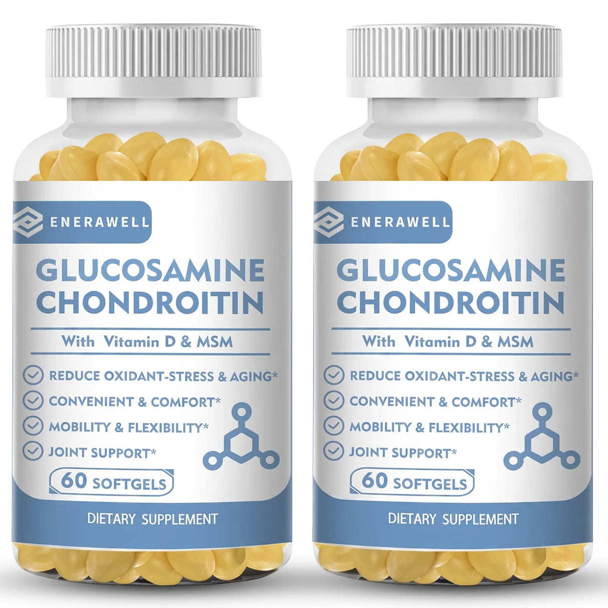 Glucosamine Chondroitin MSM - Supports Joint Health, Relieves Pain, Improves Joint Flexibility, and Enhances Immunity