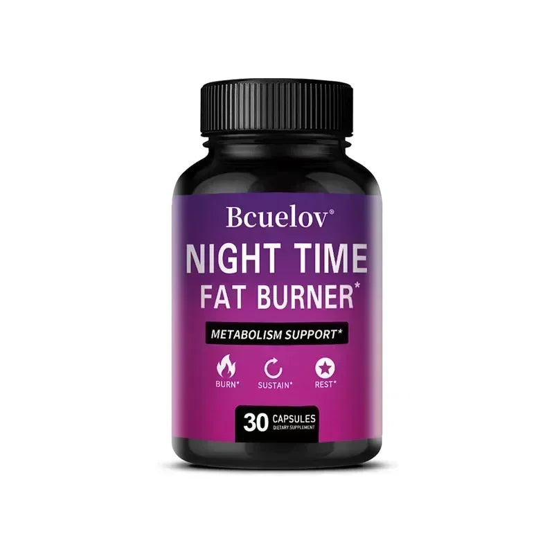 Best Nighttime Fat Burner - Thermogenic Fat Burner, Natural Appetite Suppressant and Metabolism Booster, Immune Health