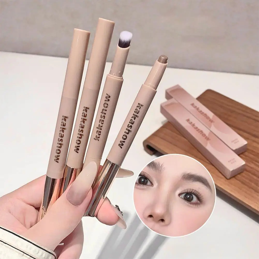 3D Contouring Pen Long Lasting Waterproof Matte Bronzer Stick Nose Shadow Contour Pen With Brush Facial Contour Stick Makeup