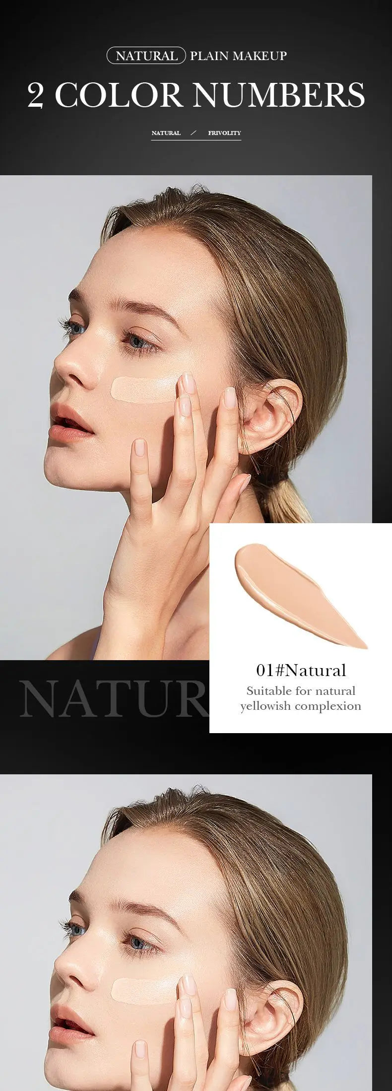 Aloe Air Cushion CC Cream Mushroom Head Puff Moisturizer Concealer Brightening BB Cream Waterproof Face Base Makeup Cosmetics