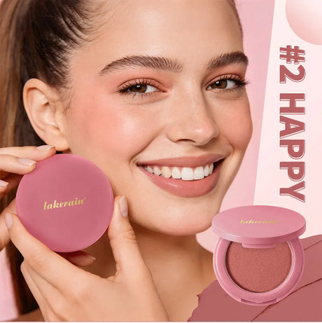 Lakerain Soft Poke Matte Blush Fresh Silky-smooth Skin Finish Long Lasting Luminosity Moisturizing Natural Matte Bouncy Blusher
