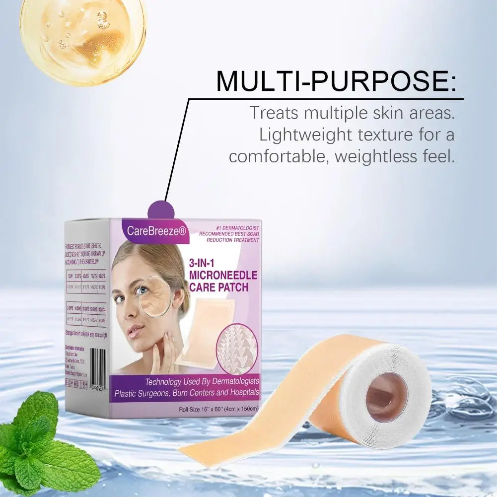 1/3/5rolls Brand Wrinkle-reducing Body Face Tape Dermatologist Recommend Best Scar Reduction Patch 3-in-1 Microneedle Care Patch
