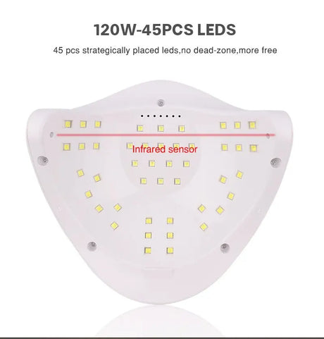 SUN X5 LED MAX Manicure Lamp 45 LEDs UV LED Nail Lamp For Nails Curing Nail Polish LED Nail Lamp Gel Dryer Lamps Nail Tools