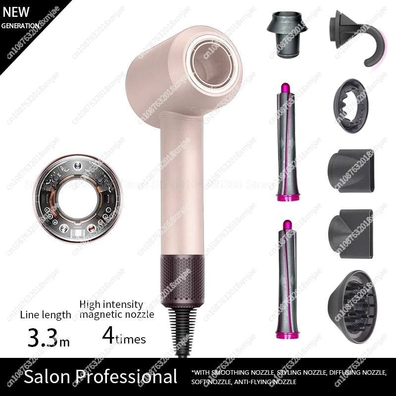 Professinal Leafless For Dyson Hair Dryer Negative Ion Quick Dry Home Powerful Hair Constant Flyaway Attachment Anion Electric