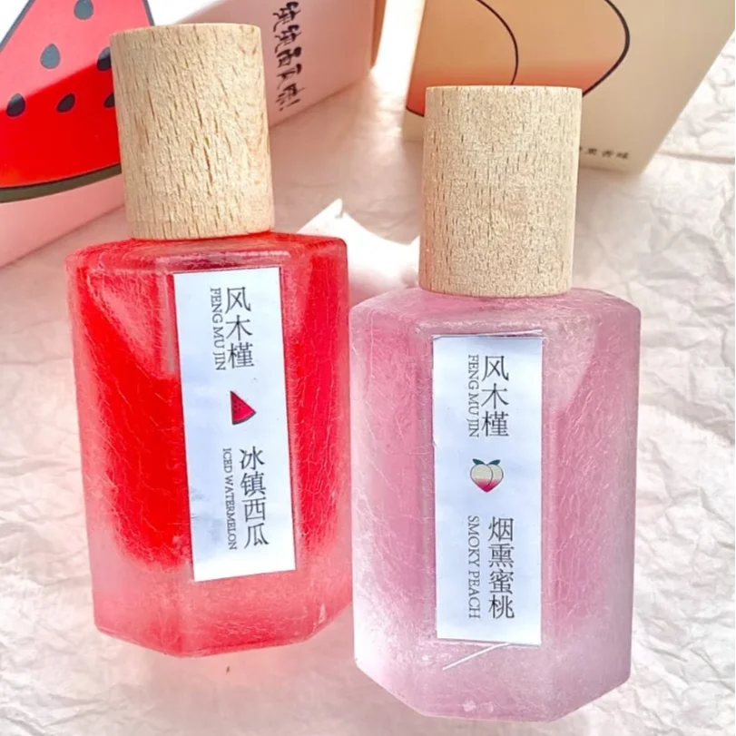 Peach Watermelon Perfume Natural Fresh Fruity Scent Charm Fragrance Women's Date Vibrant Perfume Body Spray Eau De Toilette