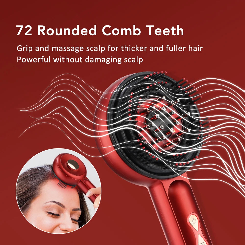 Blue Red Light Spray Massage Comb Hair Growth Vibration Head Massager Brush Anti Hair Loss Scalp Liquid Medicine Atomizing Comb