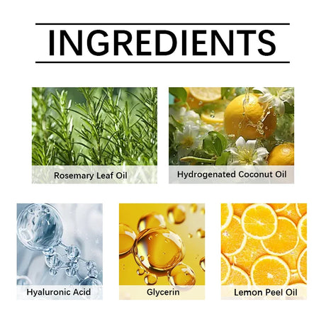 Rosemary Shampoo Hair Growth Soap Moisturizing Oil Control Non Irritating Increase Gloss Nourishing Hair Strengthening Shampoo