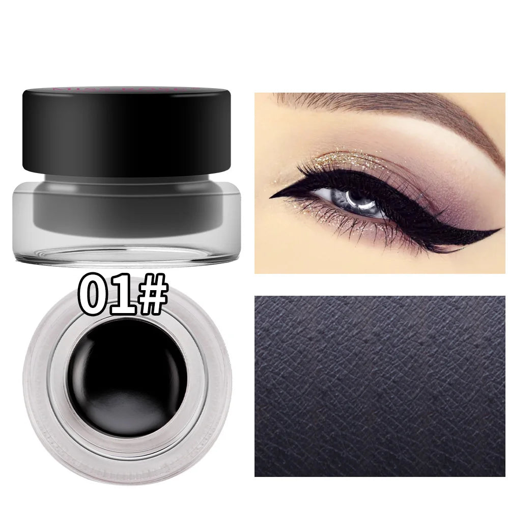 Miss Rose Kajal Eyeliner Pen, Smooth Black Waterproof Eye Liner with Shimmery Eye Makeup Finish