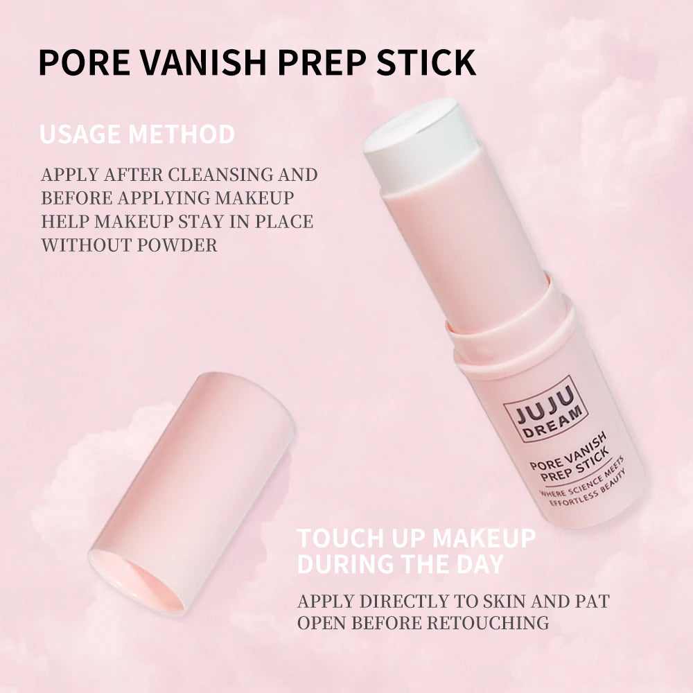 Face Primer Stick, Matte Priming Makeup Blur Stick, Hydrating Primer Face Shimmer Stick Cover Pores Oil Control & Lightweight