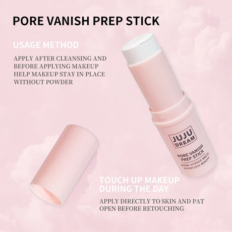 Face Primer Stick, Matte Priming Makeup Blur Stick, Hydrating Primer Face Shimmer Stick Cover Pores Oil Control & Lightweight
