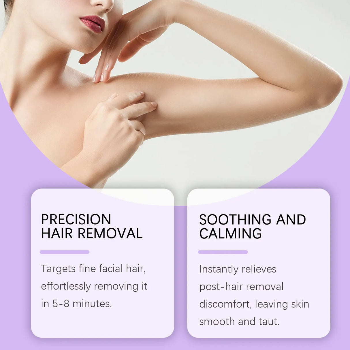 Body Hair Removal Cream Spray Aloe Vera Moisturizing Skin Soothing Hair Growth Inhibitor Shea Butter Hair Removal Mousse 140ml