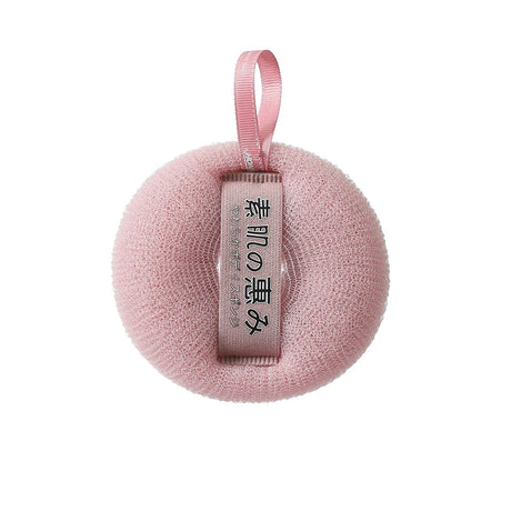 Shower Loofah Bath Sponge With Hanging Rope Exfoliating Soft Mesh Body Scrubber Rich Lather 3D Knit Design For Smooth Skin