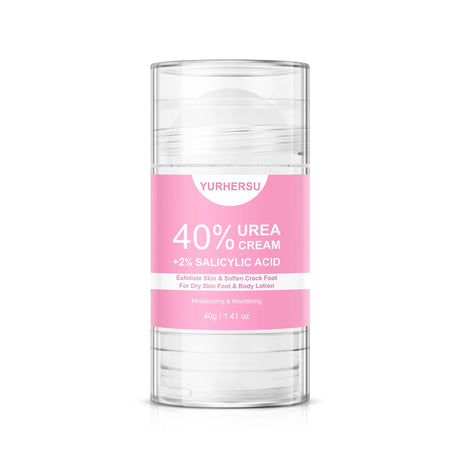 40% Urea Foot Cream Stick - Moisturizing & Exfoliating Cracked Heel Repair Deep Hydration for Dry Feet Long protect