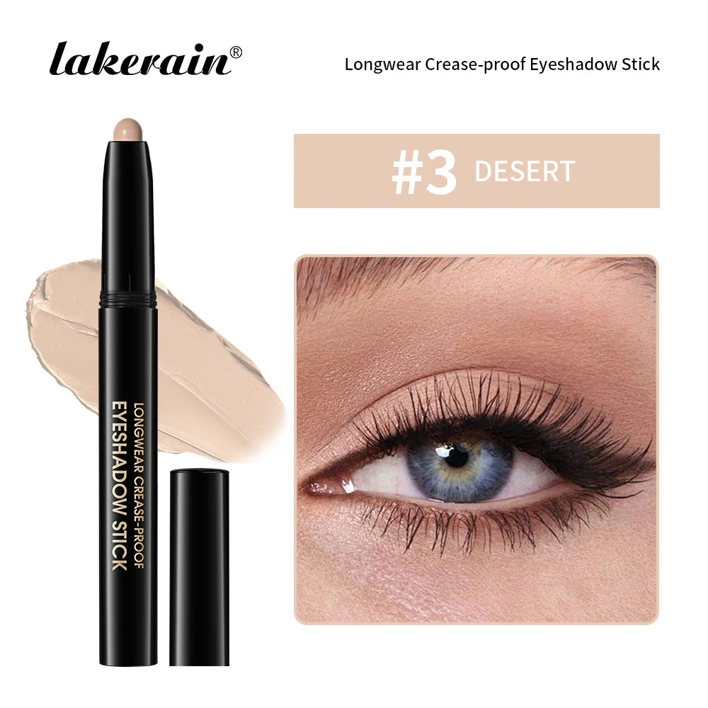 Eyeshadow Liner Sticks Matte & Shimmer Waterproof Metallic Glitter Eye Shadow Highlighter Pencil Eyeshadow Natural Cosmetics