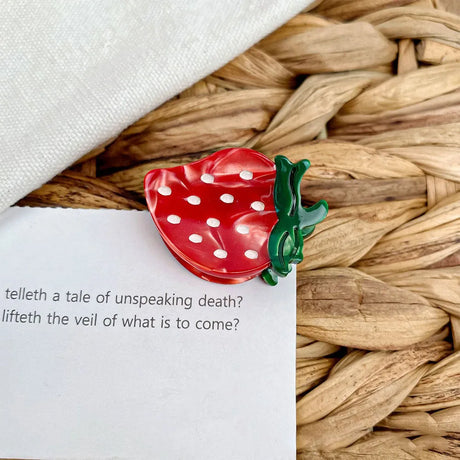 1/3/6pcs Strawberry Cherry Fashionable Ins Hair Accessories Fruit Hair Clips Acetic Acid Hair Clips