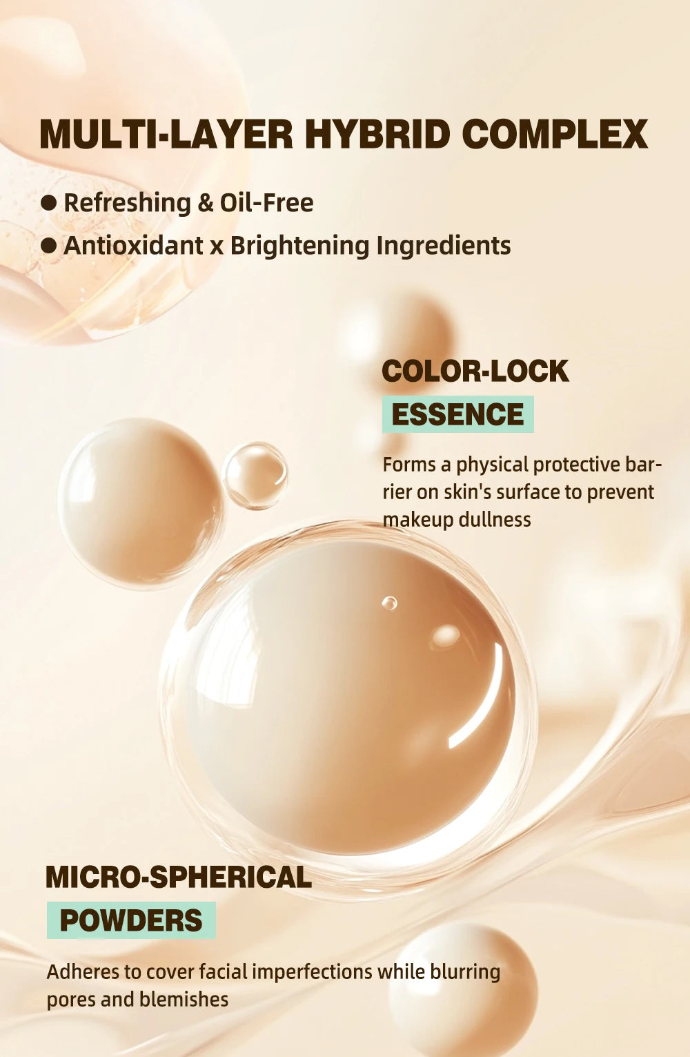 QIBEST 3D Full Coverage Concealer Long Lasting Liquid Concealer For Dark Circles Natural Finish Seamless Blend Under Eye Makeup