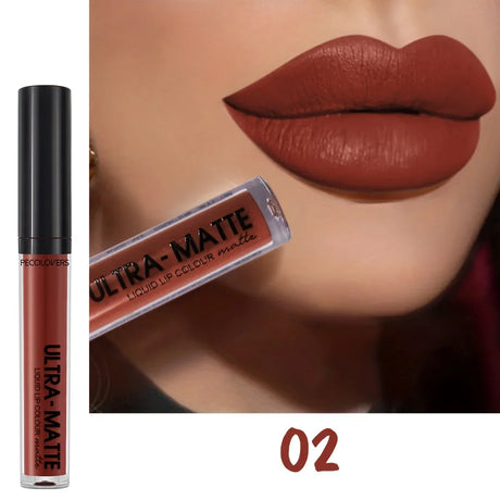 1PC 12-color Matte Lip Gloss, Velvet Sexy Liquid Lipstick, Long-lasting, Waterproof, Lip Makeup