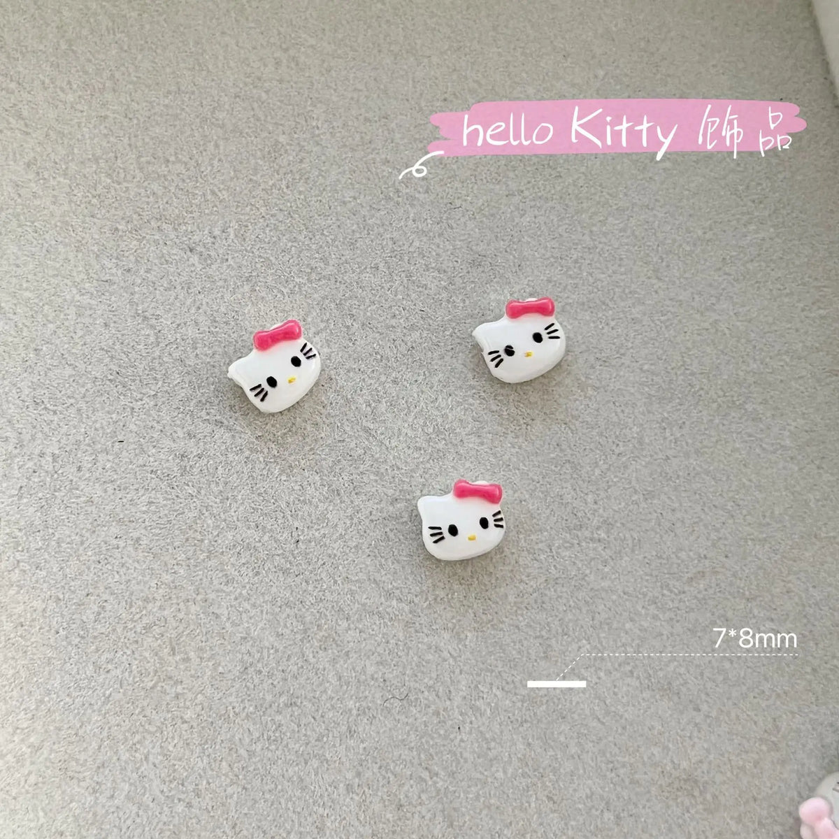 50Pcs/Pack Potdemiel cat Trendy Nail Charms - Cute Resin Cat Nail Art, Press-On Nail Decor for Kawaii Manicures