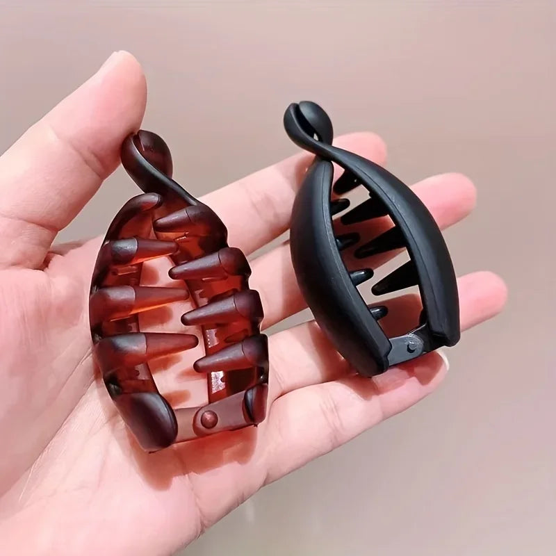 4 pcs banana clips, small size, vertical clips for women, elegant high ponytail hairpins, twist clips, simple hair accessori