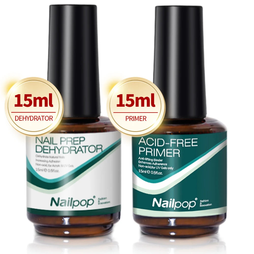 Nailpop Pro Soft Nail Tips Gel Glue 20g Adhesive Fake Nails Long Lasting Soak Off UV Gel Nail Polish Manicure Products for Nails