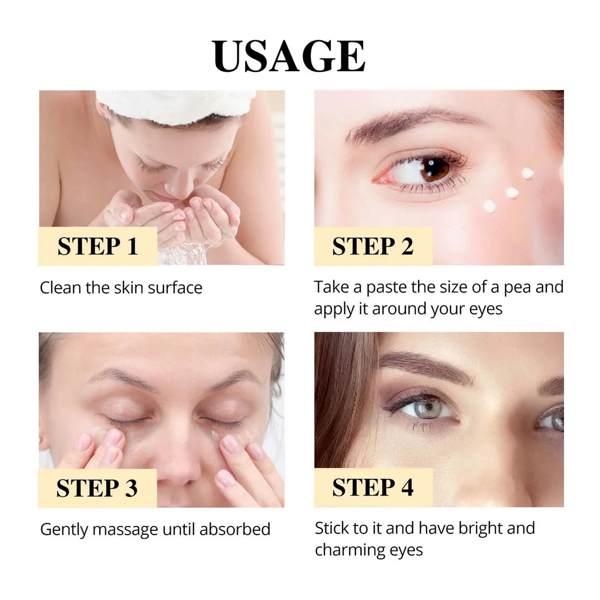 Fat Granules Remover Eye Cream Anti-Puffiness Anti Inflammatory Reduce Dark Circles Eyebags Fade Lines Moisturizing Eye Care